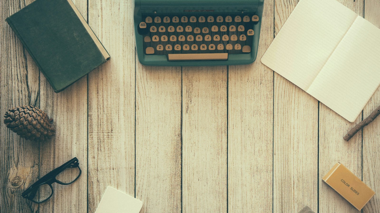 Notebook and pen on a desk
